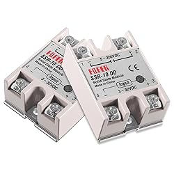 Alinan 2pcs SSR-10DD Solid State Relay DC to DC