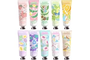 EAKROO 10 Pack Hand Cream for Dry Cracked Hands, Natural Plant Fragrance Mini Travel Size Hand Lotion Moisturizing Hand Care Cream with Shea Butter Gifts for Women, Hand Lotion for Baby Shower Party Favors