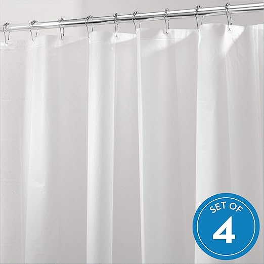 Amazon Com Idesign Peva Shower Curtain Liner Plastic Shower