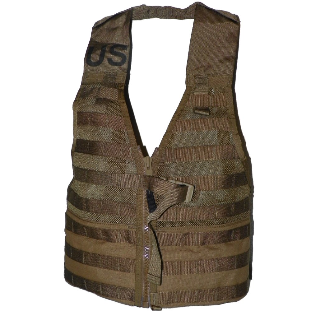 6 X USMC Tactical FLC Vest, Fighting Load Carrier w/ Zipper, Coyote ...