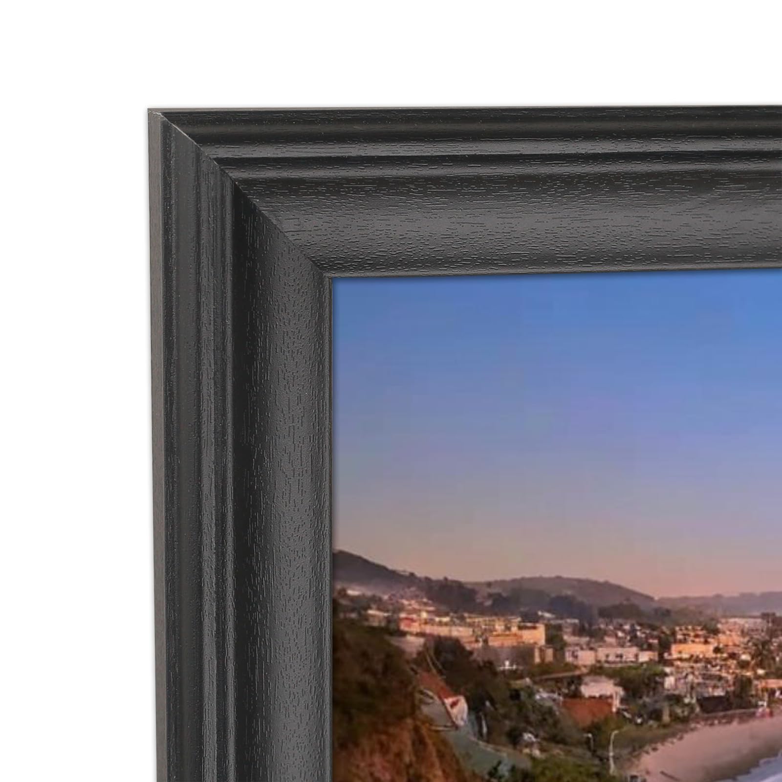 Photo 1 of 14x25 Panoramic Photo Frame Black Solid Wood Picture Frame 14x25 inch Painting Frame Poster Frame (S23B1425)
