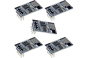 DIYmall 5PCS ESP8266 ESP-01S WiFi Serial Transceiver Module 4MB Flash 3.3V Internet of Things WiFi Module Board for Arduino