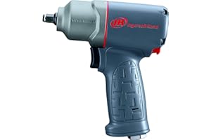 Ingersoll Rand 2115TiMAX 3/8" Air Impact Wrench, 300 ft-lbs Torque, Titanium Hammer Case, Friction Ring Retainer, Pistol