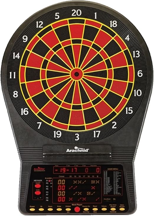 Arachnid Cricket Pro 900 Talking Electronic Dartboard with Soft Tip