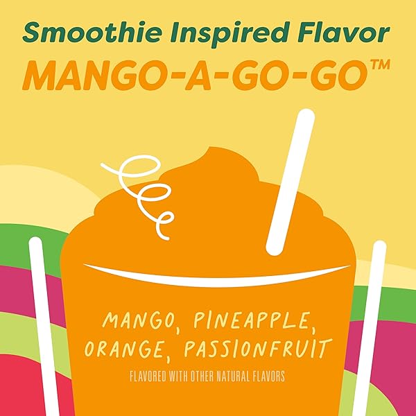 JAMBA FRUIT FLAVORED SNACKS, MANGO-A-GO-GO, SMOOTHIE INSPIRED FLAVORS, GLUTEN FREE SNACK, 16.8 OZ (14 POUCHES)