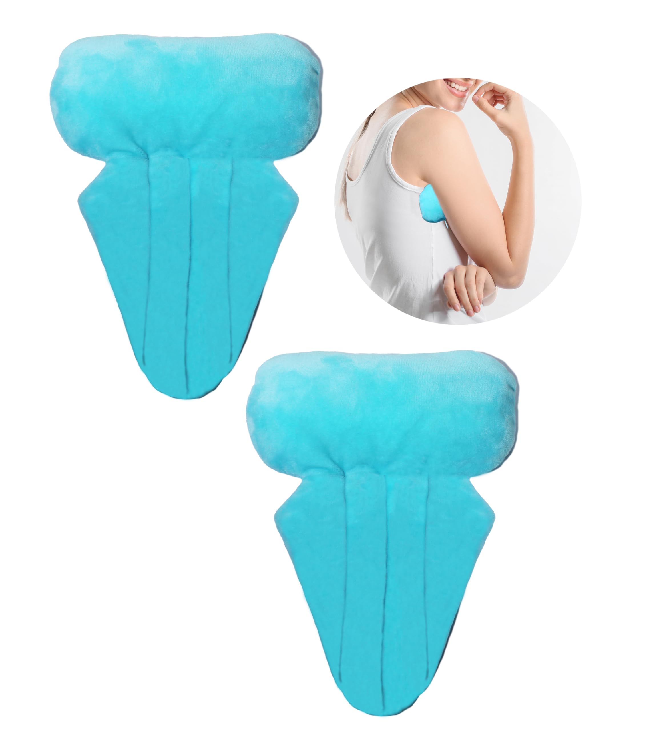 Lymphedema Axillary Pillow Mastectomy Recovery Pillow Post-Operative Cancer Mass Removal Post-Surgical Recovery Axillary Pain Relief（2pcs） (Blue)