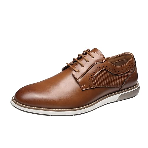 Bruno Marc Men's Casual Dress Sneaker Shoes, Business Formal Derby  Plain Toe Oxfords Crossflex GentEdge in Dubai - UAE