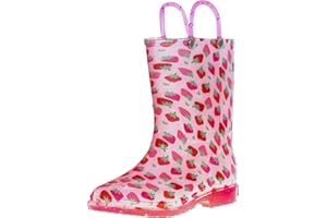 Wildkin Kids Rain Boots – 100% Waterproof with Slip-Resistant Tread & Easy Pull Handles