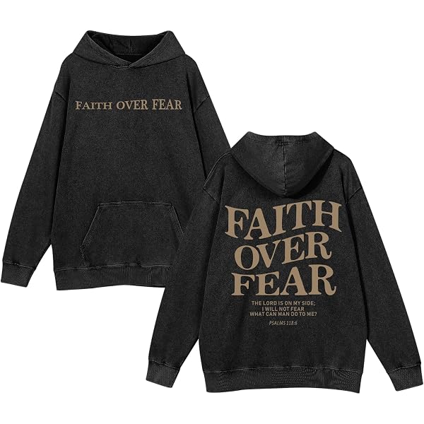 Sweat à Capuche Chrétien – Amen Agree With God Move With God End With God – Message Inspirant & Confortable