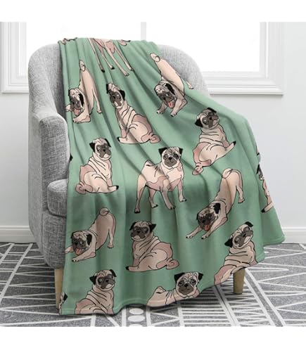 pug blanket amazon
