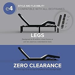 Blissful Nights e4 King Adjustable Bed Frame with