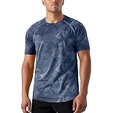 Zengjo Mens Workout Shirt Short Sleeve Quick Dry Lightweight Athletic Running Gym Performance T-Shirts Moisture Wicking