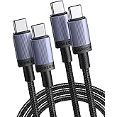 UGREEN USB C Cable (100W 2Pack 10FT), Type C to Type C Fast Charge Cable, 20V 5A USB C to USB C Fast Charging Cord Compatible