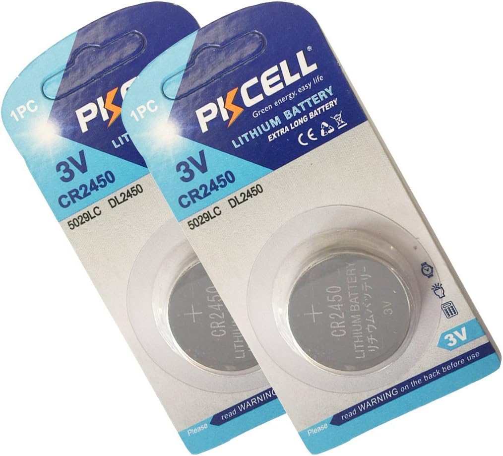 DL2450 ECR2450 5029LC CR2450 3V Lithium Coin Cell Battery 2 Pack