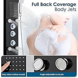 ROVOGO Led Shower Panel Tower System with Mist