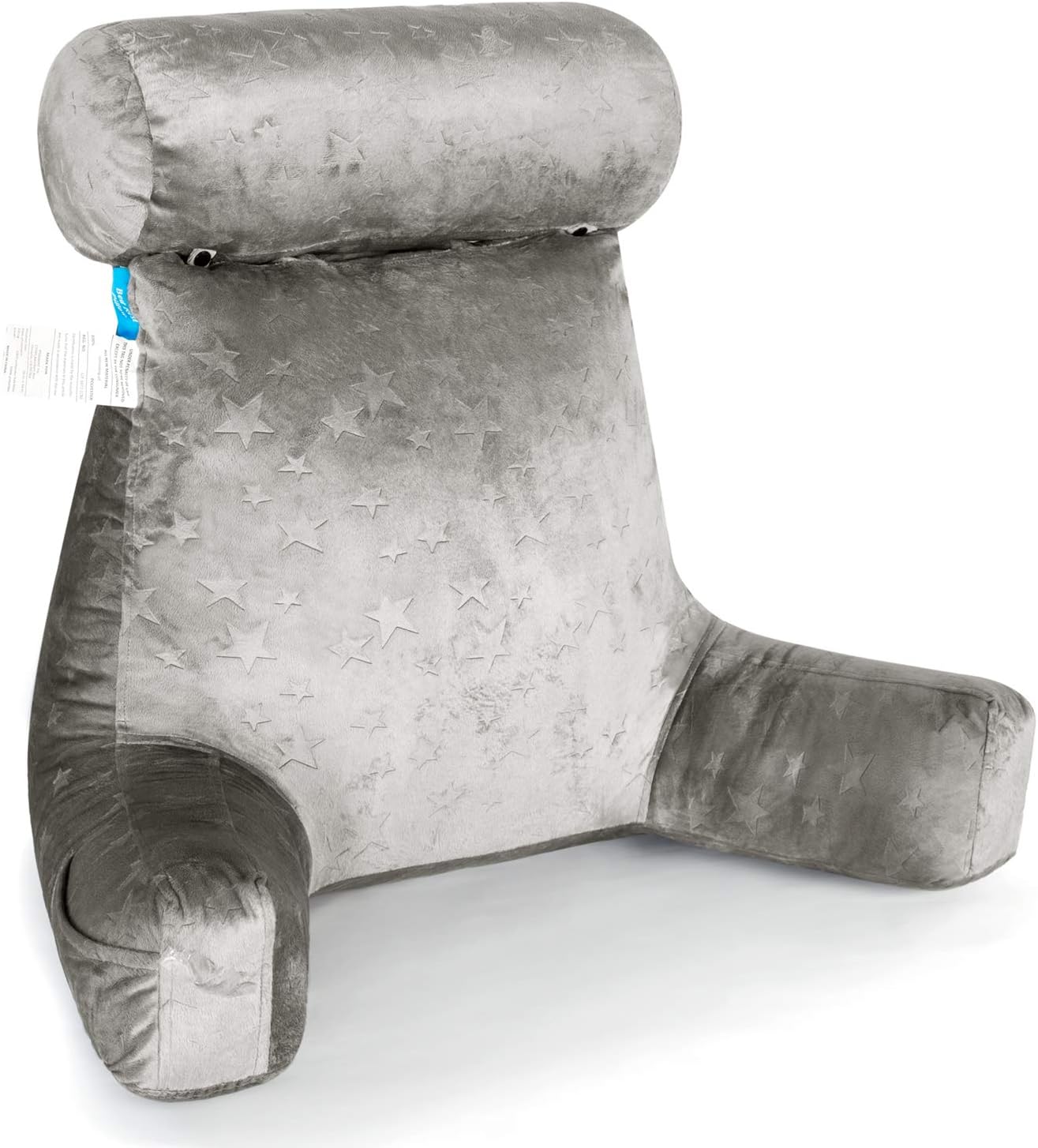 ZOEMO Bed Rest Reading Pillow, Big Bedrest Pillows with Arm Rests and Neck Roll Pillow, Armrest Pillows for Reading Watching TV in Bed Floor or Sofa (Star): Home & Kitchen