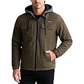 Hurley Men's Voyager Jacket - Warm Insulated Fleece Jacket with Cozy Sherpa Lining - Lightweight Hooded Jacket for Men (S-XL)