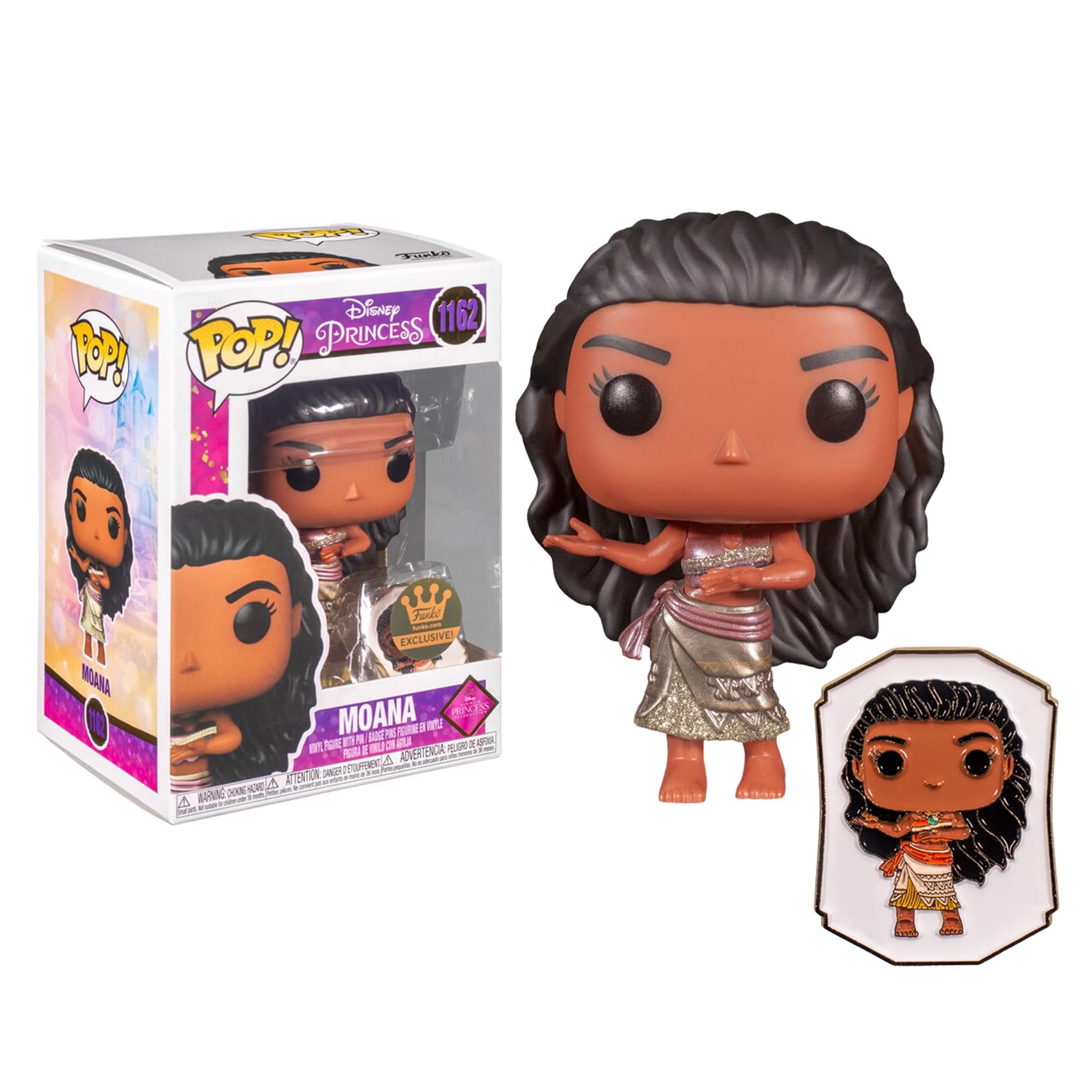 Funko Pop! Ultimate Princess Collection - Moana Pop and Pin Vinyl Figure - Shop Exclusive
