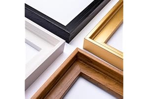 YIVIVEN 10x10 Canvas Floater Frame, Floater Frame for 0.6"-0.9" Deep Canvas Painting, Floating Frames for Oil Paintings, Painting Frames Kit(10"x10", Nut Brown)