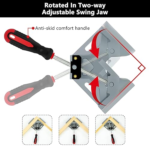 Multipurpose Stainless Steel 90 Degree Corner Clamp, 2024 New Corner - View #11