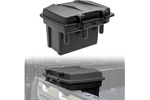 SAUTVS 21L UTV Cargo Box for Polaris Ranger 1000 900 570 500, Removable Rear Bed Storage Box for Polaris XP 1000 900 570 500/ General 1000 2013-2025 Accessories