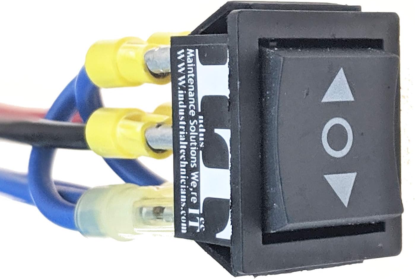 IndusTec Wired 20 AMP 12V - DC Motor Polarity Reversing Rocker 3 Position Momentary automatic reset Switch - - 