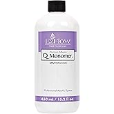 Ezflow Q Monomer Acrylic Nail Liquid - Acrylic Liquid Monomer for Strong Nails Extensions, Nail Enhancement &amp; Sculpting, DIY Salon At-Home Use, 15.2 Fl Oz