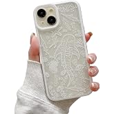 AROJAK Compatible with iPhone 15 Case Whale Cute Phone Case White | Summer Phone Cover Cute Aesthetics Whale Shark Pattern TPU Slim Shockproof Protective Phone Cover for Women Girls-White