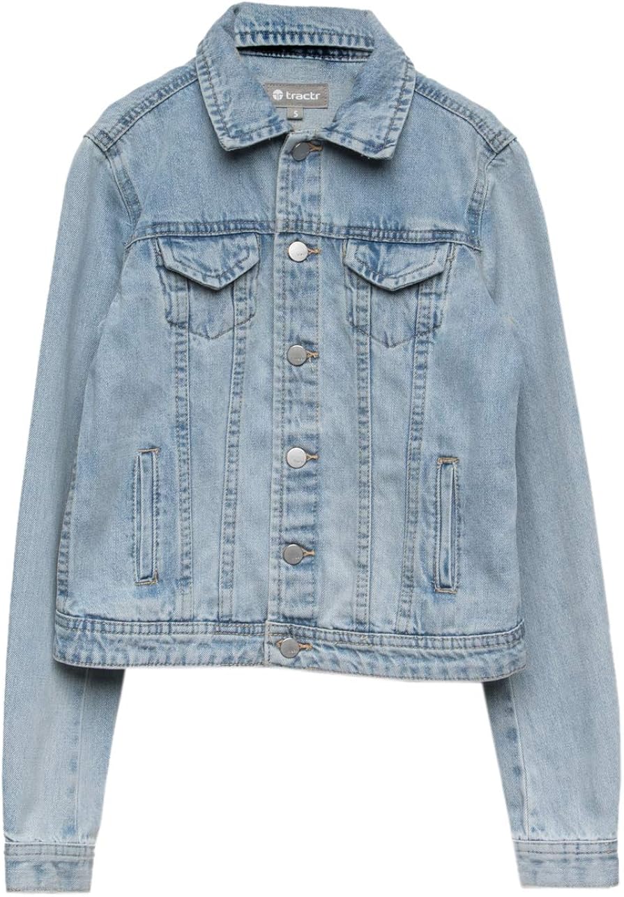 light blue denim jacket for girls