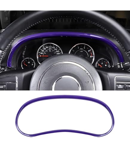 Jeep JK Trim Sticker Purple Dash Control Panel Trim Cover For Jeep Wrangler JK 2011-2017 - 2 Piece Interior Accessory Set 2017 Jeep Wrangler Accessories