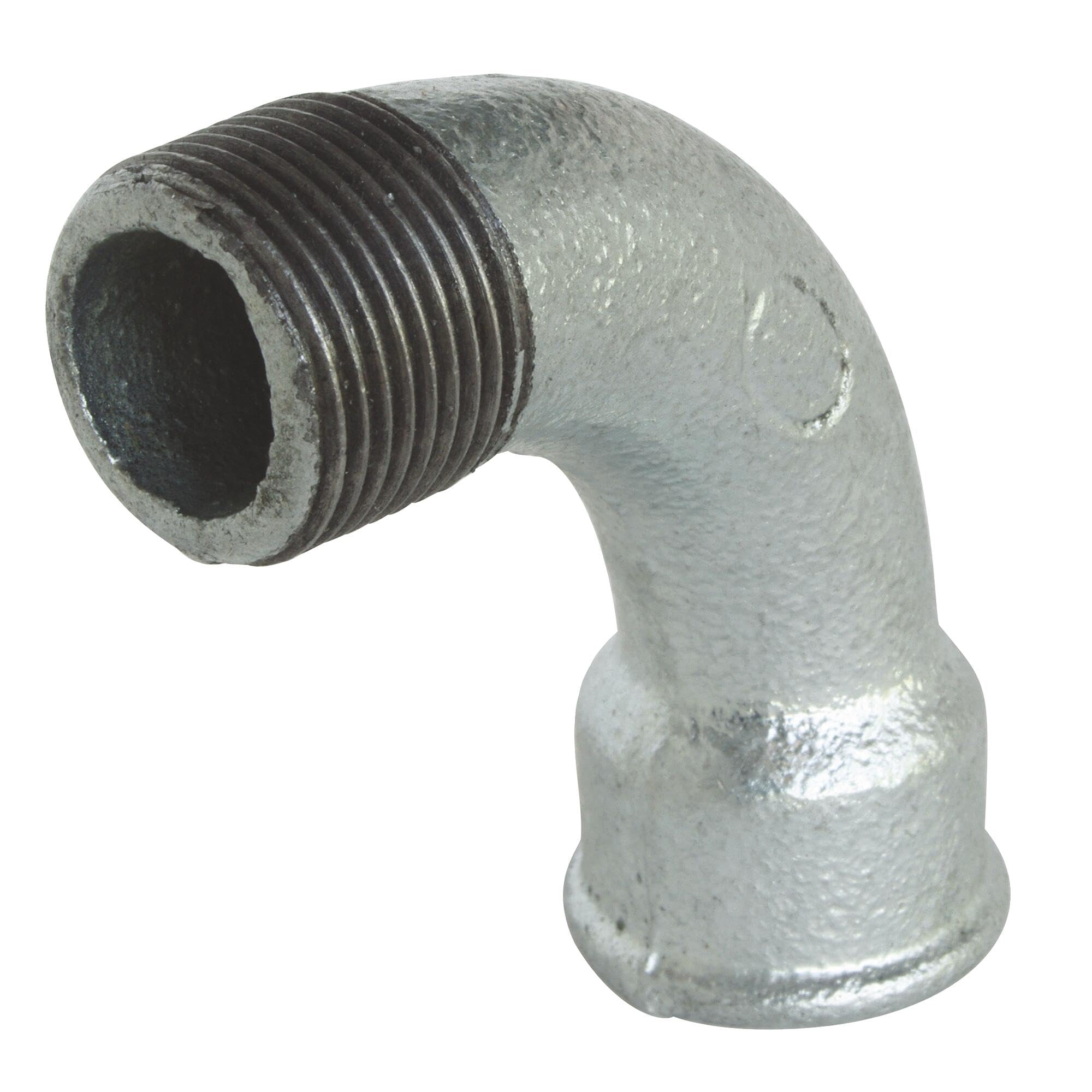 SOMATHERM FOR YOU //95001-26 Kurve GR MF # 1 Curve Cast Iron Galva 90° Large Radius Male Female, Gray, 26/34 (1")