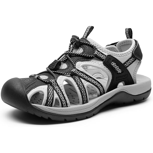 Khombu Women's Kennebec Sport Sandal - Grey/Black - View #6