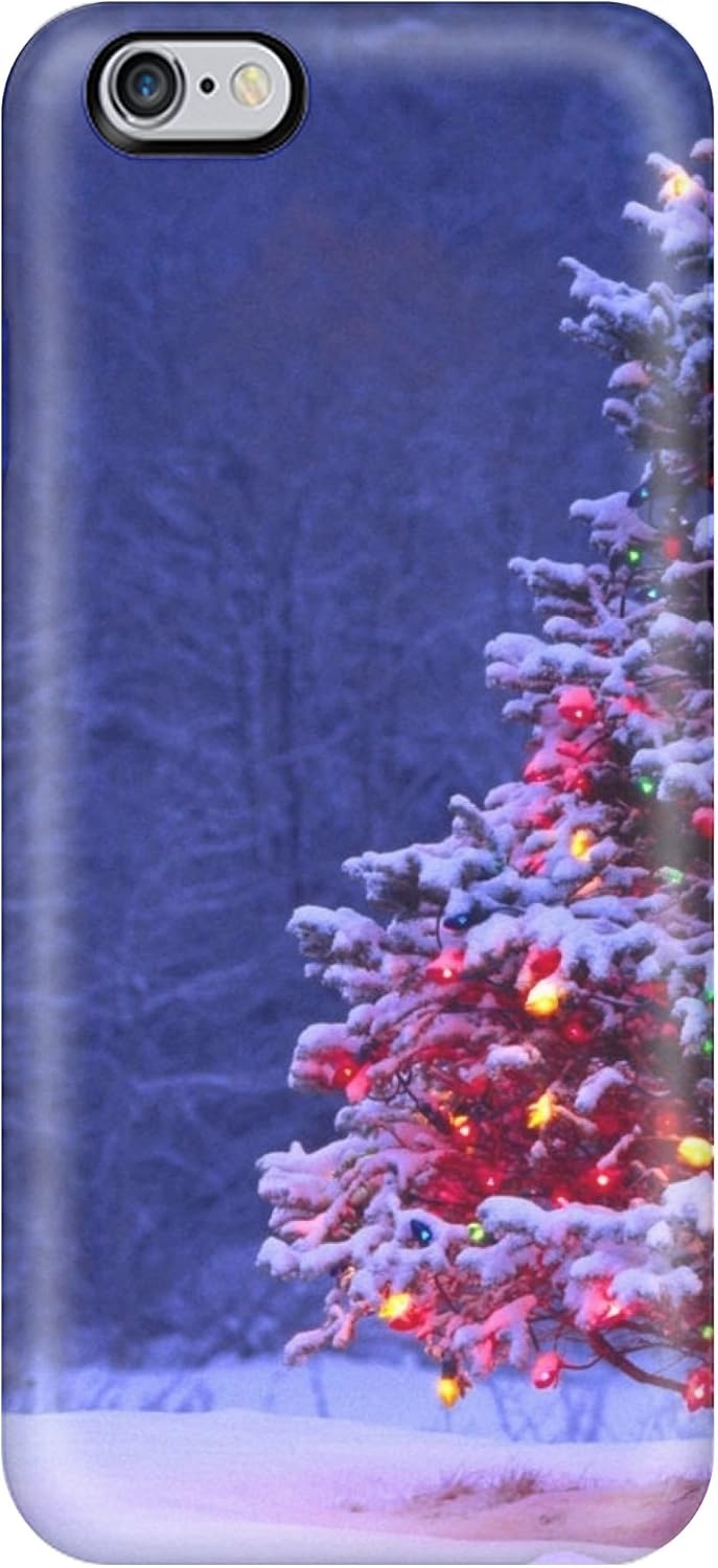 Sfondi Natalizi Iphone 6 Plus.Hot Swqgdcx3989utwai Design Custodia In Tpu Per Apple Iphone 6 Plus Motivo Alberi Di Natale E Sfondi Amazon It Elettronica
