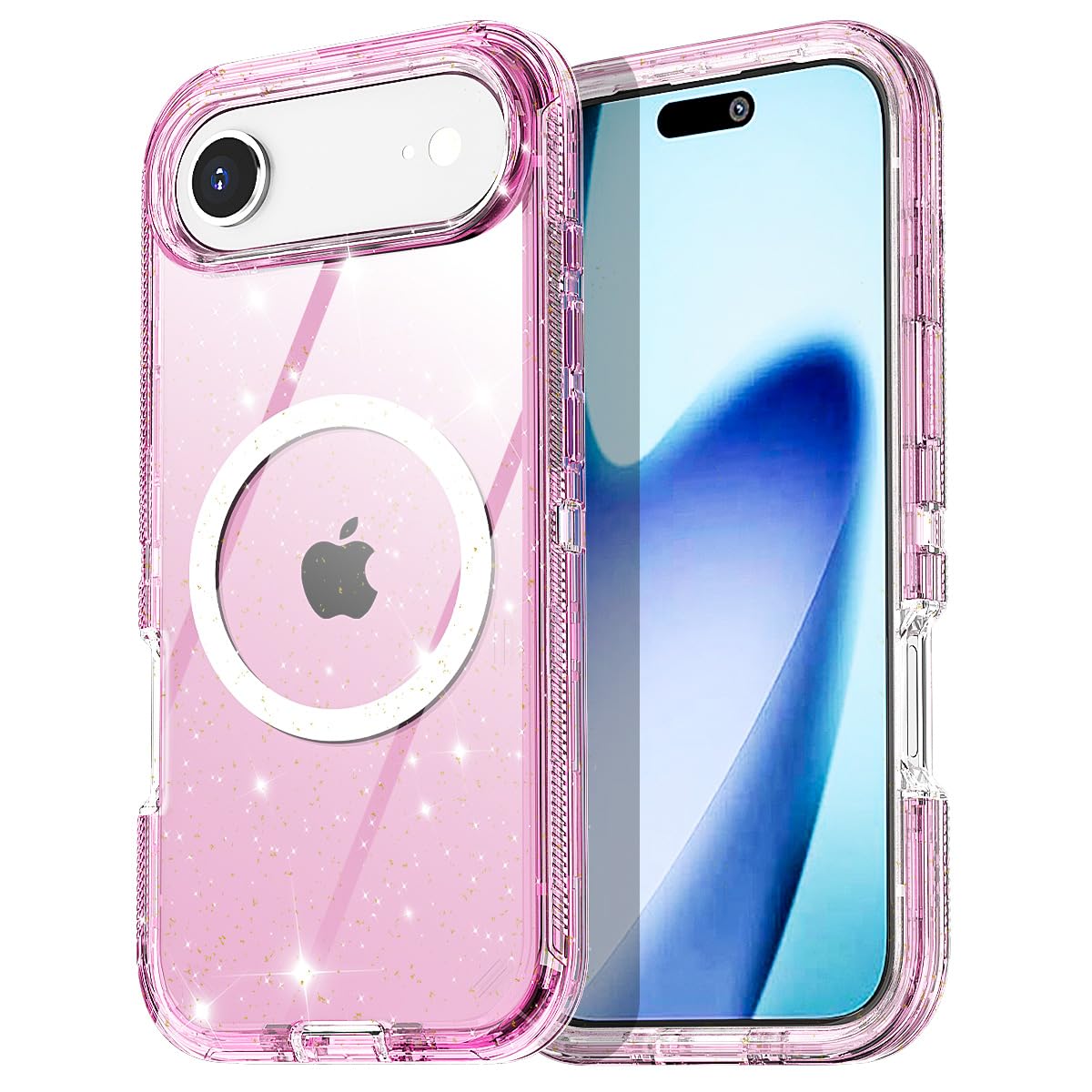 AICase for iPhone 17 AIR Case Clear with Magsafe Heavy Duty Drop Protection Full Body Rugged Shockproof/Dust Proof Triple Layer Transparent Military Protective Tough Durable for iPhone 17 AIR 6.7"_3