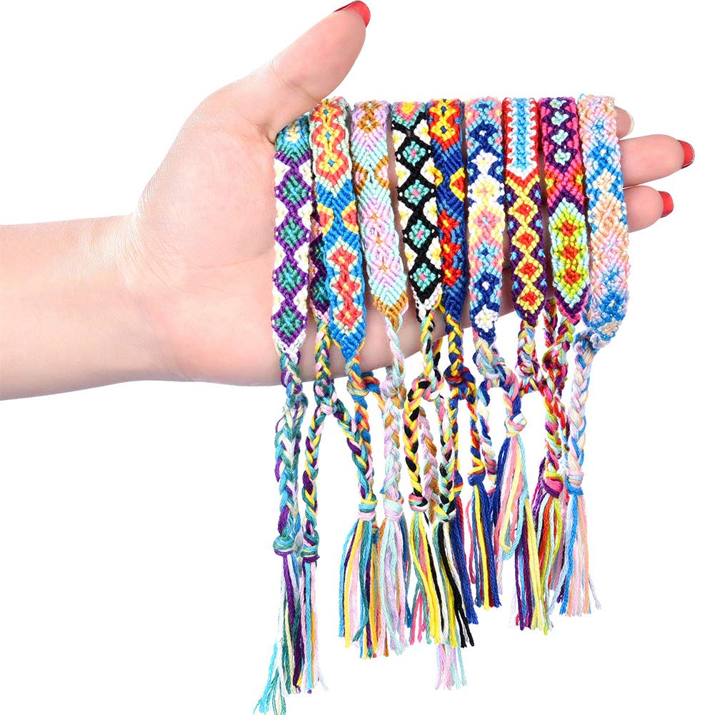 LoveInUSA Braided Bracelets,Nepal Style Friendship Bracelets Woven Bracelets Ankle Bracelets Friendship Souvenir