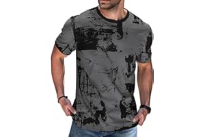 Yavomzato Mens Graphic T-Shirts Cotton Hip Hop Cool Tshirt Fashion Casual Tees Tops Short Sleeve Crew Neck T Shirts