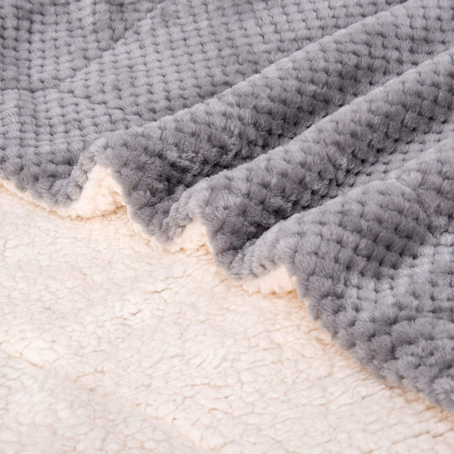 Fuzzy Dog Blanket or Cat Blanket or Pet Blanket, Warm and Soft, Plush Fleece Receiving Blankets for Dog Bed and Cat Bed , Couch, Sofa, Travel and Outdoor, Camping (Blanket (32" x 40"), DW-Flint Gray): Kitchen & Dining