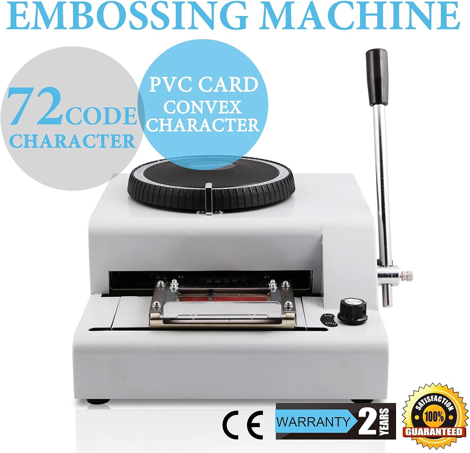 HPcutter Card Embosser Embossing Machine Manual Embosser 72 Character