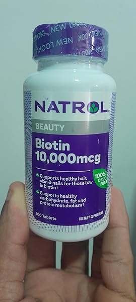 NATROL BIOTIN MAX 10000 MCG, 100 TABLETS