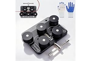 Lilvduybz Tubing Straightener Fits for 3/16" to 1.0" Diameters, Aluminum Brake Line Tubing Straightening Tool with Gloves, Pr