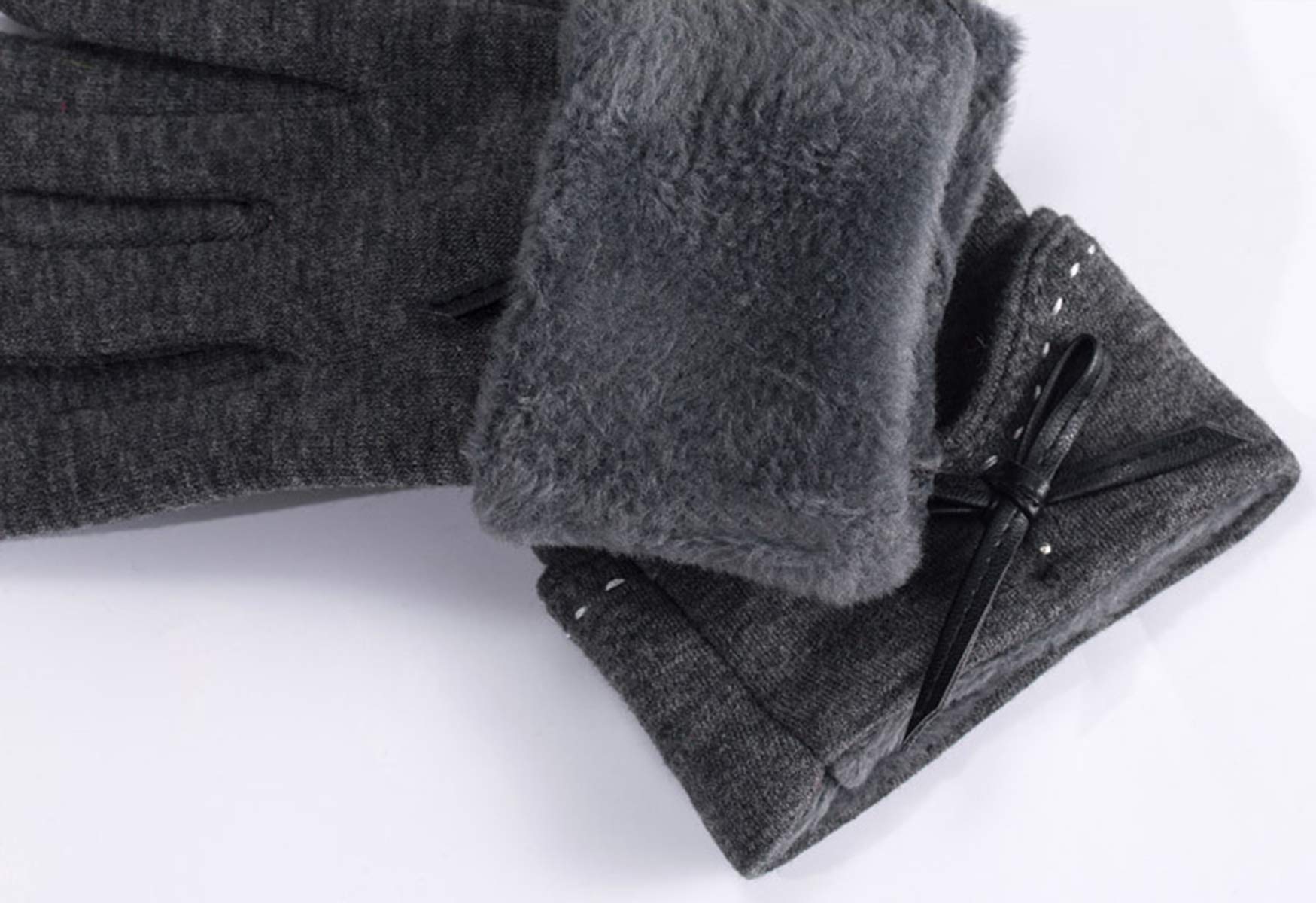 Spikerking Womens Winter Gloves With Touch Screen And Warm Liners,Black