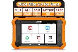 2025 LAUNCH Creader Elite V2.0 fit for Mercedes-Benz MB Sprinter Maybach Bi-Directional Scan Tool, OBD2 Scanner, Full System Diagnostic, All Reset Service, ECU Code, Auto Vin, Lifetime Free Update