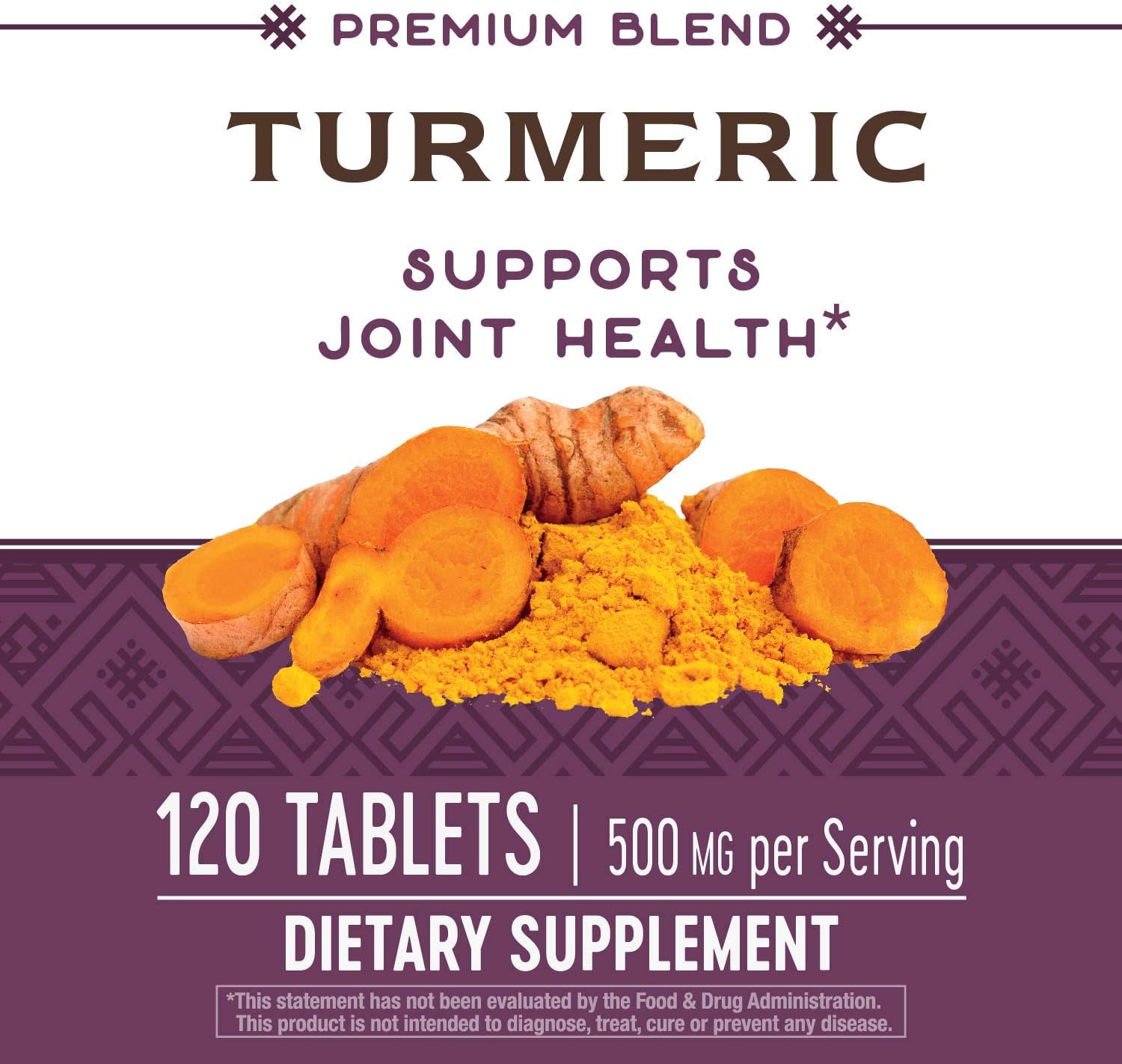 Nature's Way Premium Turmeric Extract, 500 mg per serving, 120 Capsules (Packaging May Vary): Health & Personal Care