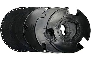 EarthWay 60010 Optional Seed Plate Set Garden Seeder 1001-B Contains Light Carrot, Broccoli, Cucumber, Popcorn, Lima Bean, and Blank Customizable Seed Plate.