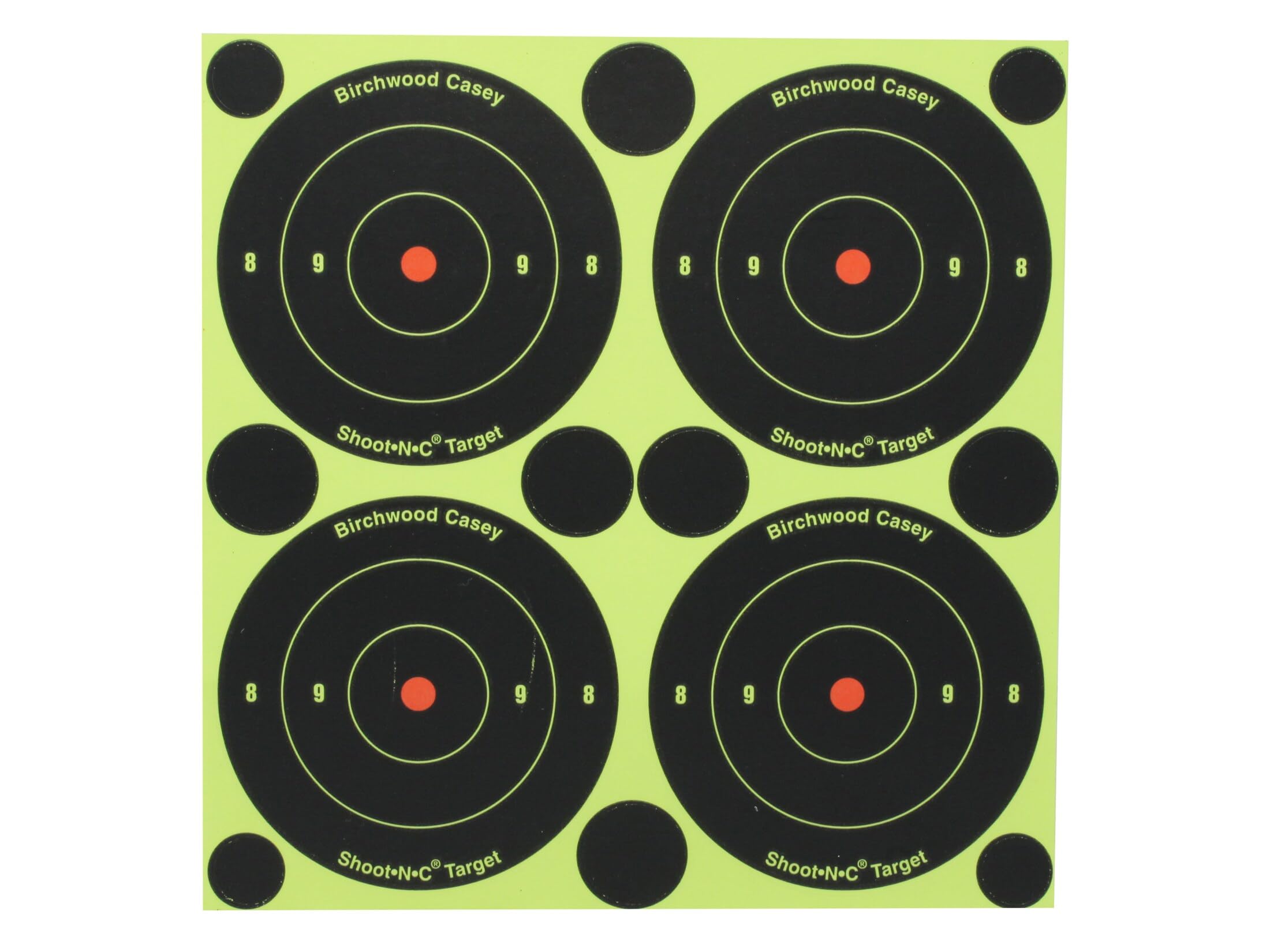 BIRCHWOOD CASEY Shoot-N-C 3-Inch Round Bull's-Eye Target (Pack of 12)