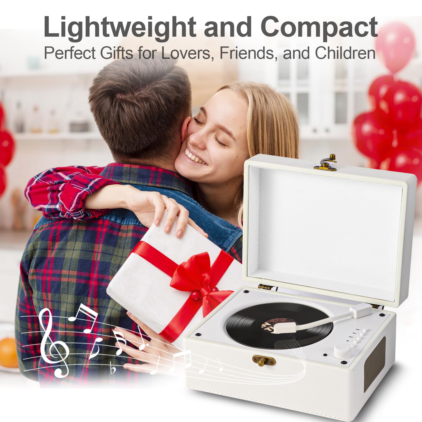 Portable CD Player for Home，Retro Suitcase CD Player with Bluetooth 5.0,HI-FI Speakers Rechargeable Desktop CD Player for Gifts