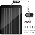 Solar Battery Charger Maintainer, Zuomeng 15W Solar Panel Kit for Dump Trailer Built-in Maintenance Pulse & Intelligent MPPT