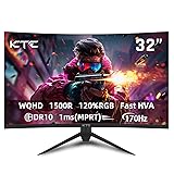 KTC 32 inch Curved Gaming Monitor, 165Hz 1ms