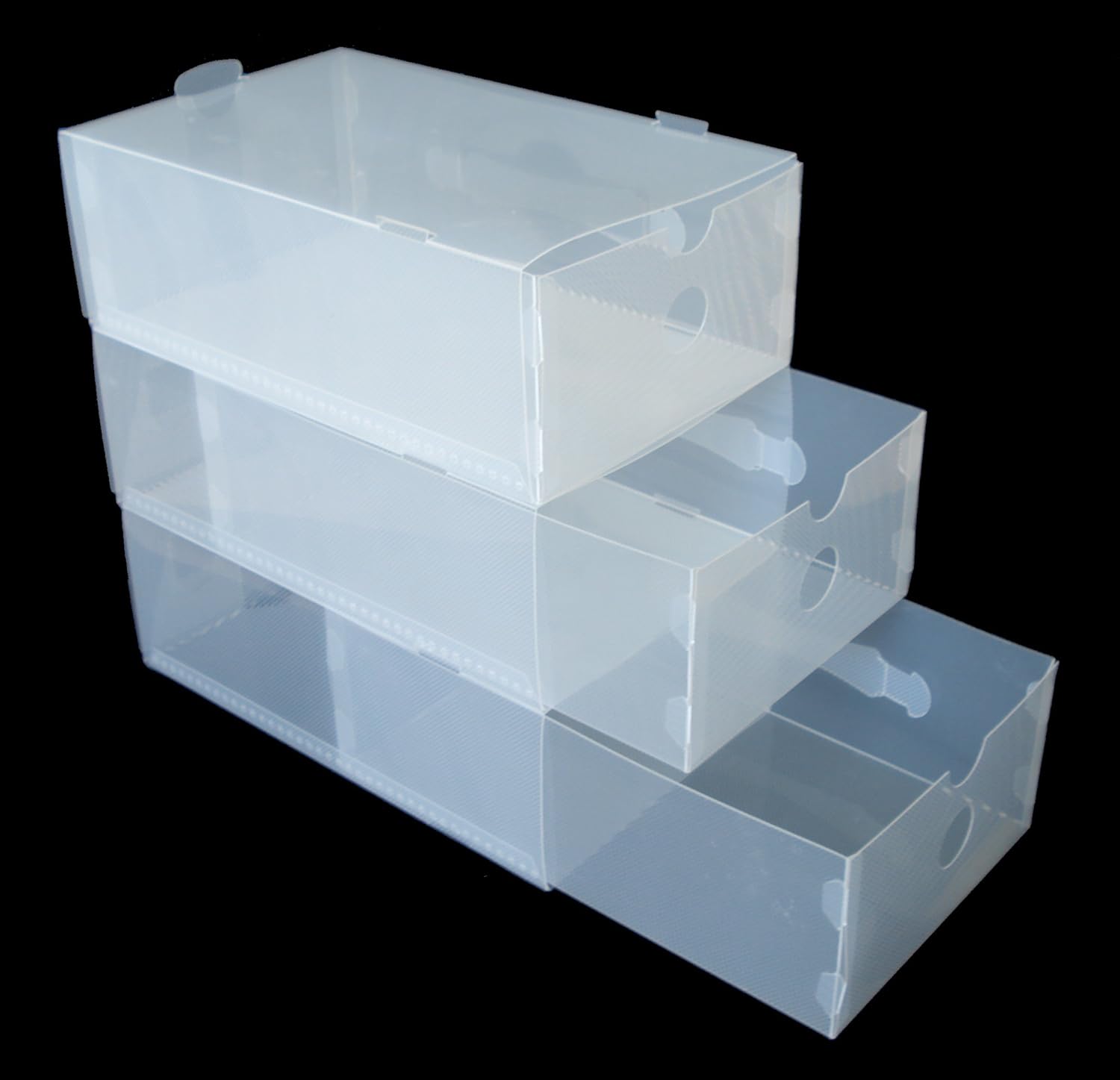 Clear Shoe Box Drawers 5 Pack Amazon Co Uk Kitchen Home