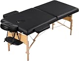 Yaheetech Portable Massage Table 70 cm Width 2-Section Folding Spa Bed view 1